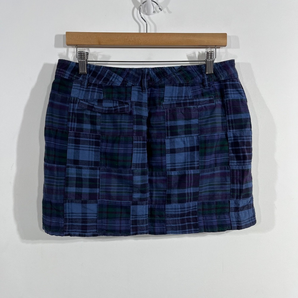 Old Navy Madras Patchwork Plaid Preppy Mini Skirt Womens Size 4 Cotton VTG 90s - Picture 4 of 9